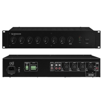 WZMACNIACZ MIKSUJĄCY MONACOR PA-900 SYSTEM PA 5 KANAŁÓW 120W RMS 4 OHM