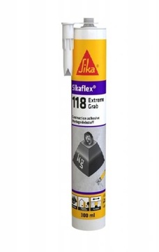 SIKA KLEJ MONTAŻOWY SIKAFLEX 118 EXTREME GRAB biały 290 ml.