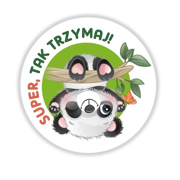 Naklejki motywacyjne - super, tak trzymaj -50 szt
