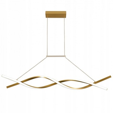 LAMPA ŻYRANDOL LOFT LED WISZĄCA ZŁOTO SUFITOWA ELEGANCKA
