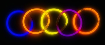 СВЕТЯЩИЕСЯ БРАСЛЕТЫ ХИМИЧЕСКИЕ СВЕТОВЫЕ ЛЕНТЫ НАБОР ИЗ 100 ШТ.