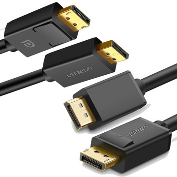 Kabel DisplayPort 1.2 SZYBKI KABEL PRZEWÓD WYTRZYMAŁY 3D 4K 60Hz 2m UGREEN