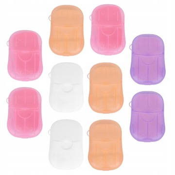 Переносное мыло для рук в кусочках, 10 коробок.