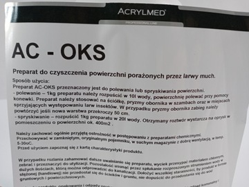 AC OKS - płynny preparat do zwalczania much i larw