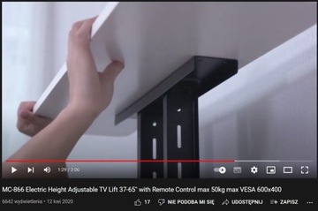 Электрический подъемник для светодиодного ЖК-телевизора, подъемник для телевизора + пульт дистанционного управления MC-866