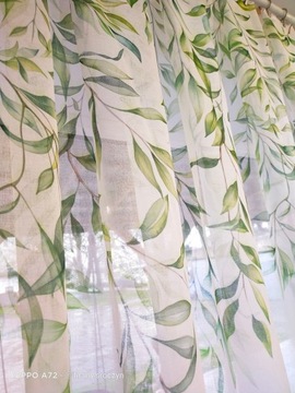 Firana na metry Etamina LIŚCIE 295