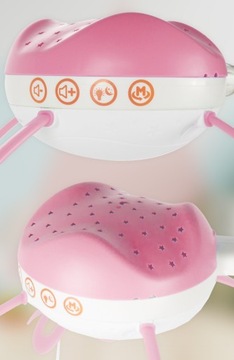 КАРУСЕЛЬ СО ЗВЕЗДНЫМ ПРОЕКТОРОМ ДЛЯ кроватки ПОДВЕСКИ МЕЛОДИИ 4X С ДИСТАНЦИОННЫМ УПРАВЛЕНИЕМ