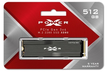 Твердотельный накопитель Silicon Power XPOWER XD80 512 ГБ PCIe Gen3