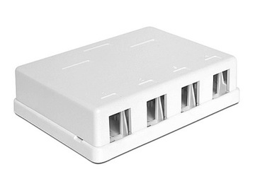 Puszka natynkowa 4x port KEYSTONE DELOCK