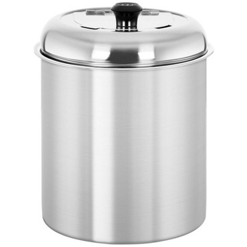 KOCIOŁEK DO ZUPY - 10 L - STAL NIERDZEWNA CZARNY