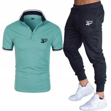 DRES MĘSKI MODNY PRINT SPORTOWY KOMPLETNY RozM-3XL