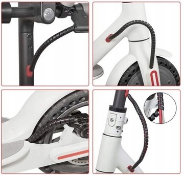 Чехол спирального кабеля для скутеров Xiaomi/Motus/Ninebot/Kugoo/Techlife