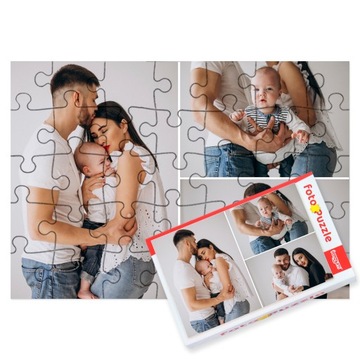 Фотопазл из фотографии в коробке, фотопазл в подарок на Новый год, 35 деталей.