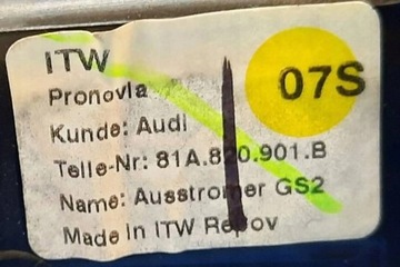 AUDI A3 2.0TDI 2016R MŘÍŽKA VENTILACE
