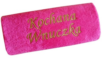 Prezent DLA WNUCZKI WNUKA ręcznik z NAPISEM imię