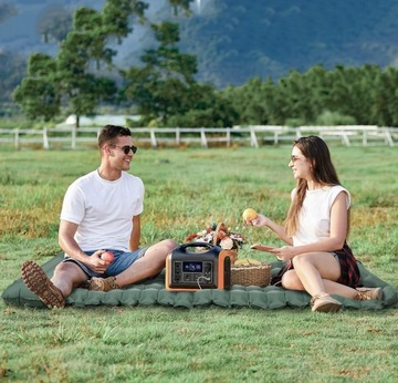 КОВРИК ДЛЯ КЕМПИНГА, НАДУВНОЙ СПАЛЬНЫЙ МАТРАС С НОЖНЫМ НАСОСОМ И ПОДУШКОЙ