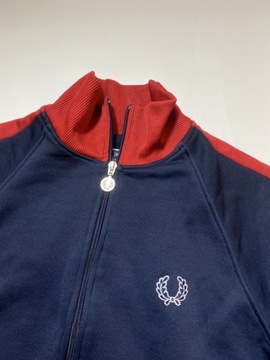 FRED PERRY/ ORYGINALNA GRANATOWA SPORTOWA BLUZA /S