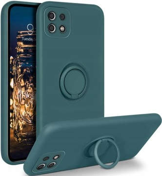 ETUI RING SOFT MAT DO SASMUNG GALAXY A22 5G +SZKŁO