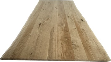 BLAT DREWNIANY DĘBOWY,STÓŁ DĘBOWY NATURALNY LITY DĄB 200x100x4 CM