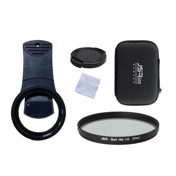 Portable 37mm Phone Camera Lens 1/8 Black Mist