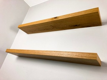 DREWNIANA PÓŁKA 60cm DĘBOWA