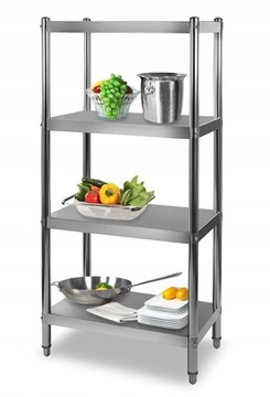 REGAŁ WARSZTAT PRZEMYSŁOWY STAL INOX 90x40x180cm