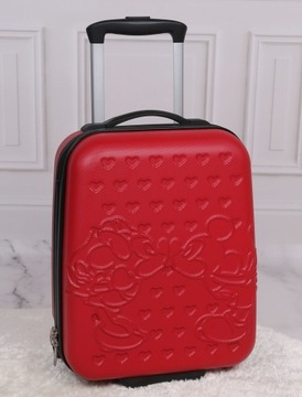 Myszka Mickey i Minnie Disney Czerwona, mała walizka podróżna 37x30x17cm