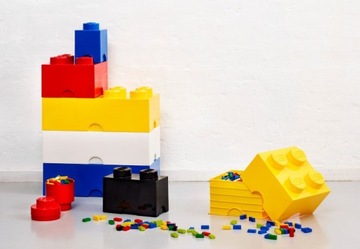 Контейнер для кубика LEGO Brick 8 Желтый
