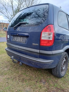 VÍKO KUFRU ZADNÍ SKLO (OKNO) ZDRÁVA KOMPLETNÍ OPEL ZAFIRA A 2001 KÓD Y 21Z 2.0 DTI