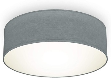 LAMPA SUFITOWA - PLAFON - SZARY - 1xE27 - SALON - KORYTARZ - KUCHNIA
