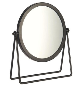 LUSTERKO MAKIJAŻOWE MAŁE STOJĄCE CZARNE LOFT METAL