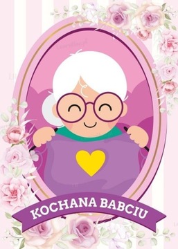 KARTKA A6 - KOCHANA BABCIU (5SZT)