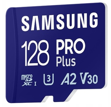 КАРТА ПАМЯТИ SAMSUNG microSDXC 128 ГБ PRO PLUS + АДАПТЕР
