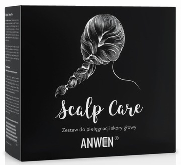 ANWEN ZESTAW WCIERKA SERUM SCALP CARE SKÓRA GŁOWY