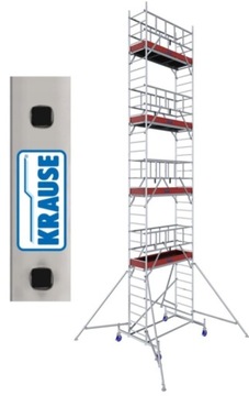 Rusztowanie aluminiowe jezdne Krause ProTec 10,3m