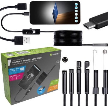 KAMERA INSPEKCYJNA ENDOSKOPOWA 5m ANDROID USB-C