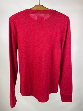 Bluzka męska long sleeve czerwony melanż HOLLISTER r. S