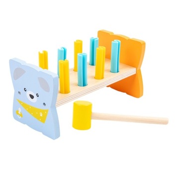 Верстак для отбивания игрушки молотком. Деревянная игрушка для