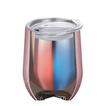 ИЗОЛИРОВАННЫЙ БОКАЛ С КРЫШКОЙ, НЕРЖАВЕЮЩАЯ СТАЛЬ, ДВОЙНАЯ СТЕНКА