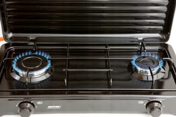 2-х конфорочная печь на баллоны и газовый комплект