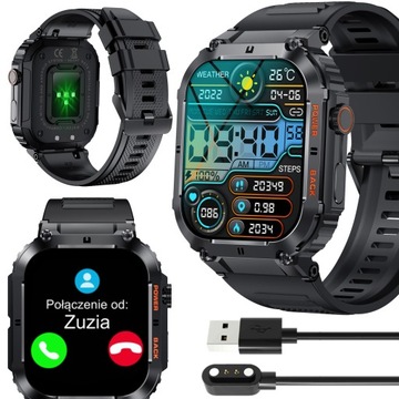 Smartwatch Męski Rozmowy Ciśnienie SpO2 PL 1,96