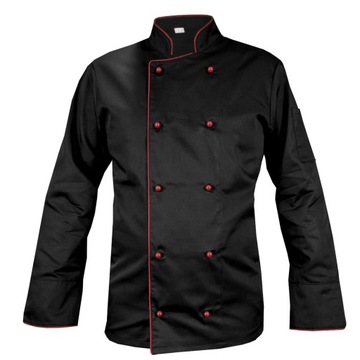 Bluza kucharska CZARNA, kitel,rękaw długi roz.M