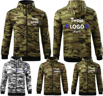 BC19 BLUZA CAMO C19 MORO MALFINI HAFT LOGO x5