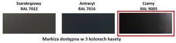 AMZ 092 1% Маркизная шторка для мансардных окон FAKRO 78x160 кассета - RAL 9005