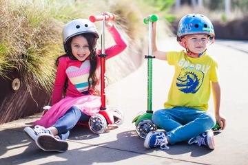 Hulajnoga Mini Micro Deluxe LED Navy Blue koła LED