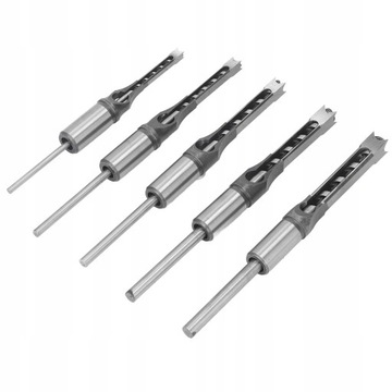 КВАДРАТНОЕ СВЕРЛО ДЛЯ ШИПОПРЕЗКИ ПО ДРЕВЕСИНЕ HSS 6,4-12,7 мм 5 ШТ.