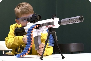 ИГРУШКА АВТОМАТИЧЕСКАЯ ВИНТОВКА СО СТРЕЛОЙ ИЗ ПЕНЫ