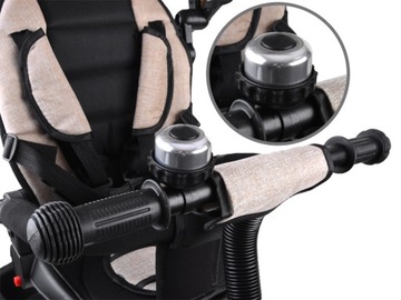 Детский трехколесный велосипед Tiny Bike 3в1 с навесом ROTATED 360 SP0650