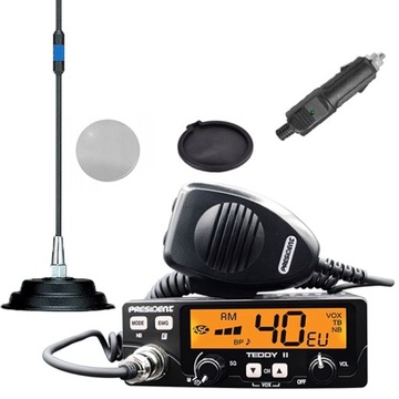 CB RADIO PRESIDENT TEDDY II ASC + Antena magnes