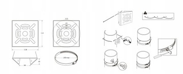Uchwyt montażowy kamery Na słup Słupowy Do słupa